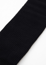 UTAA Women's Ring Panther Line Color Knee Socks - Black