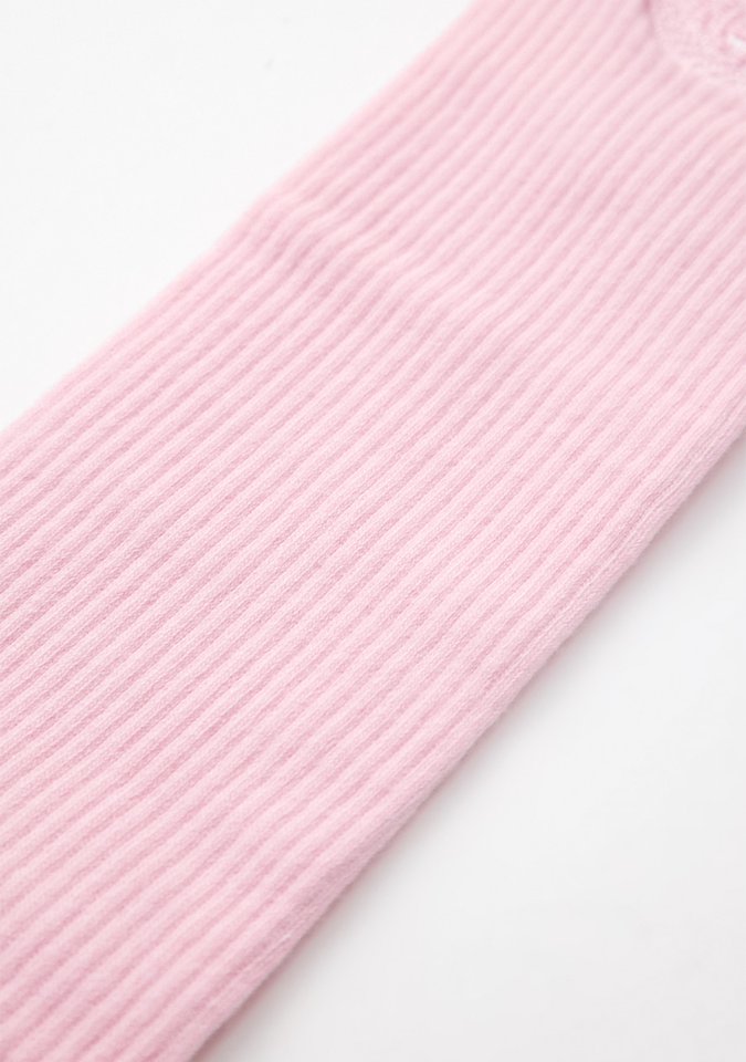 UTAA Women's Ring Panther Line Color Knee Socks - Light Pink