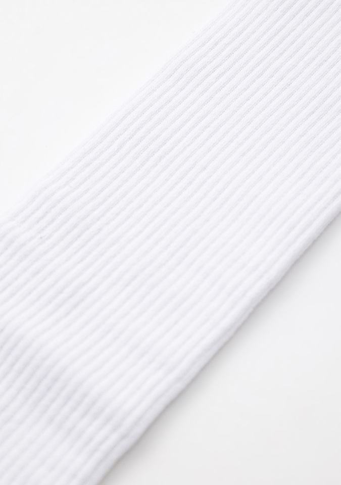UTAA Women's Ring Panther Line Color Knee Socks - White
