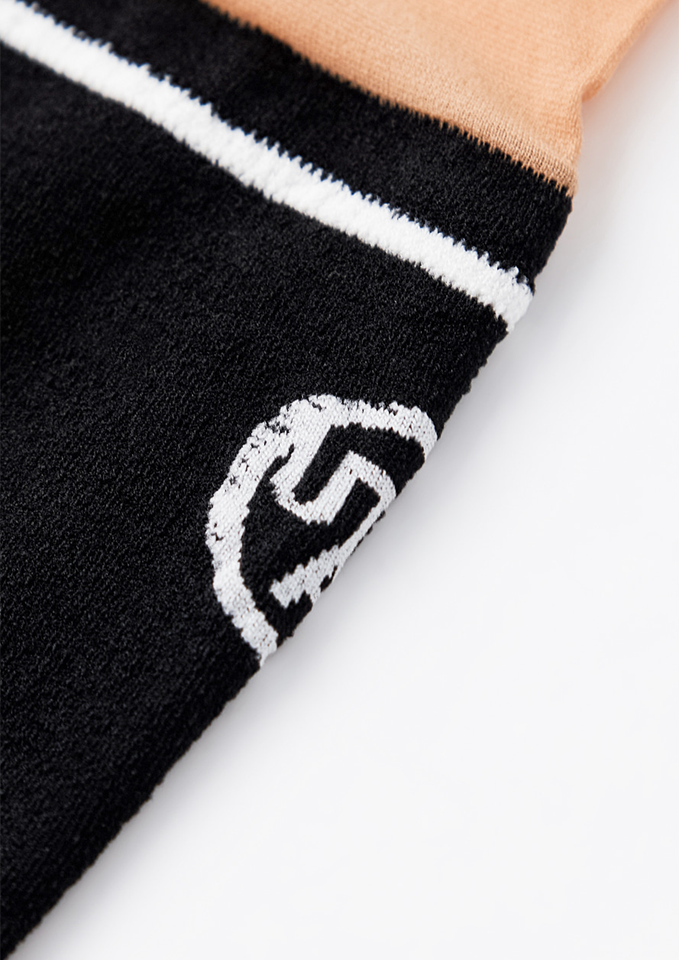 UTAA Line Symbol Stocking Blocks Tights - Black