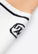 UTAA Line Symbol Stocking Blocks Tights - White
