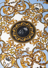 UTAA Midnight Panther Baroque Scarf - Sky Blue