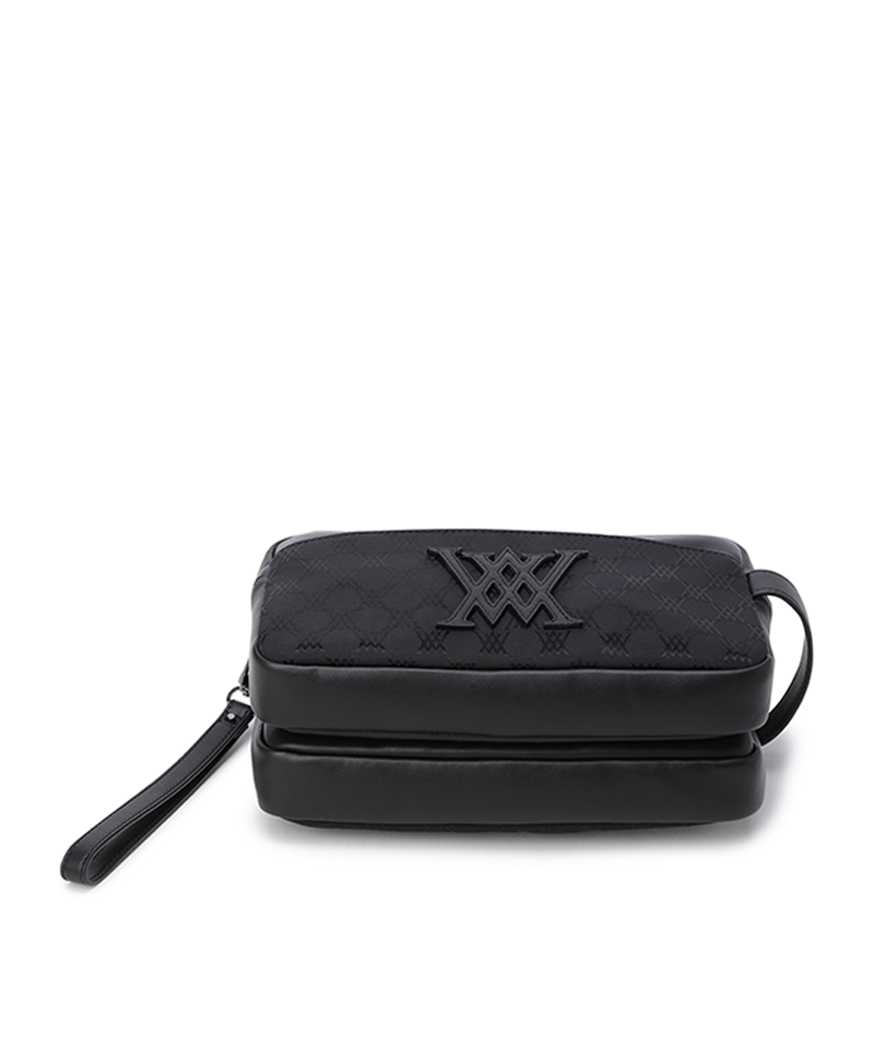 Anew Golf Jacquard Easy Pouch - Black