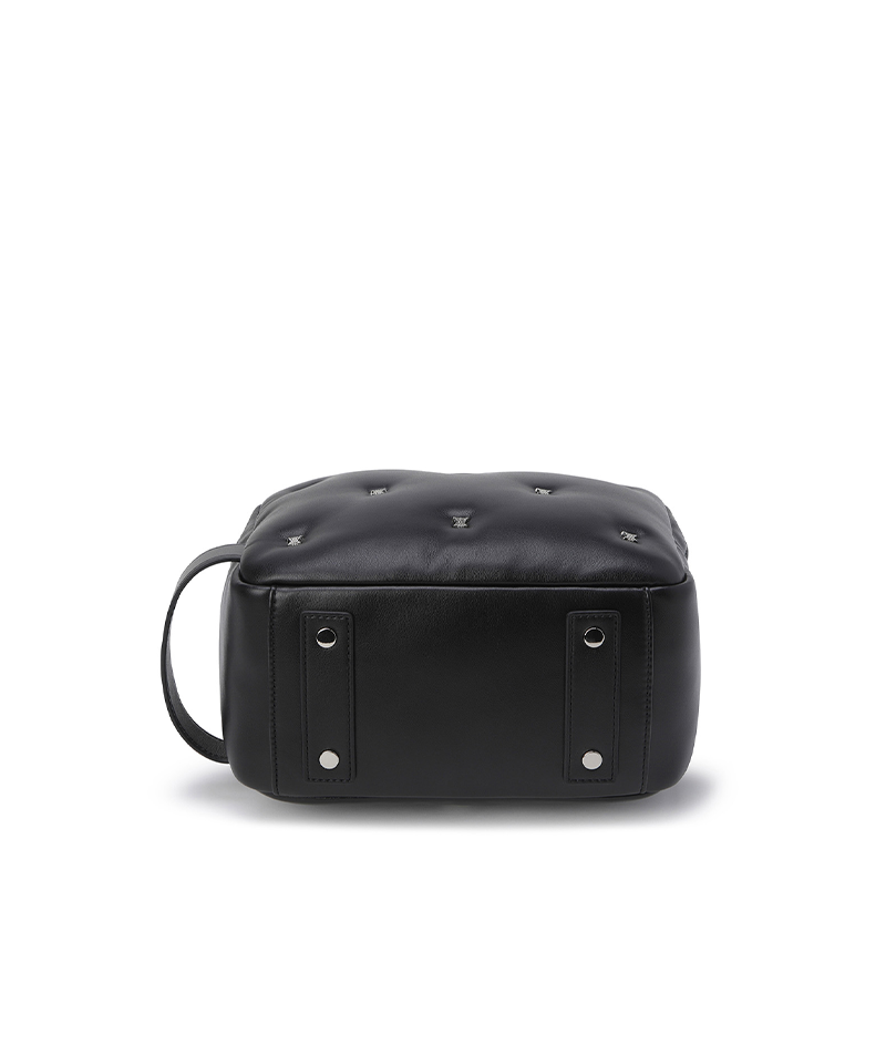 Women's Padded Color Pouch - Black