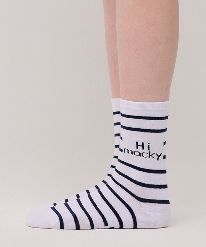 MACKY Golf: Hi Macky Stripe Socks - 3 Colors