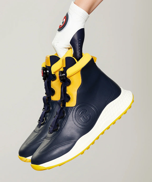 MEN'S GOLF SHOES BOLOGNA - NAVY/YELLOW