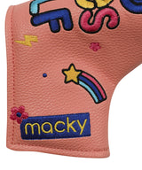 MACKY Golf: Good Vibe Straight Putter Cover - Coral