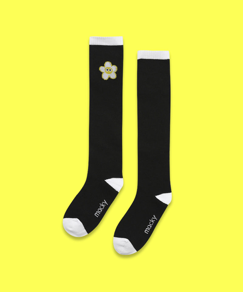 MACKY Golf: Coloring Daisy Knee Socks - 2 Colors