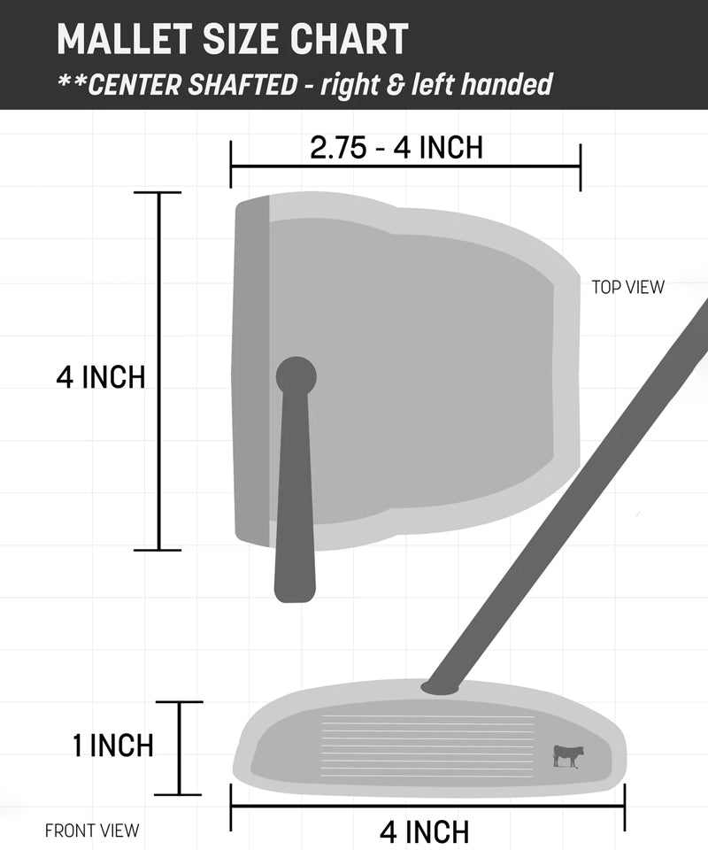 Dormie Chevron The Dunes Center Shafted Mallet Putter - Brown