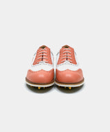 ALL CLASSIC Golf Noble Wingtip Classic Golf Shoes - Coral