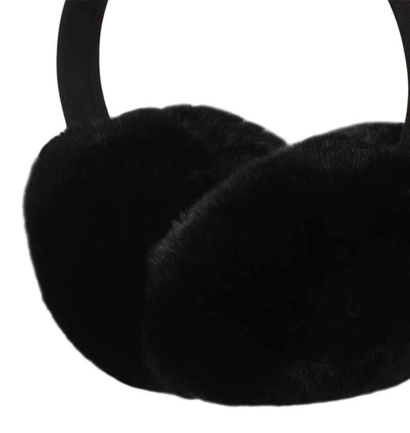 Amazing Cre Women's Real Fur Ear Warmer - Black