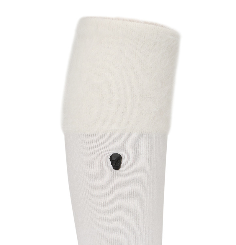 Amazing Cre Women's A/W Over Knee Socks - White