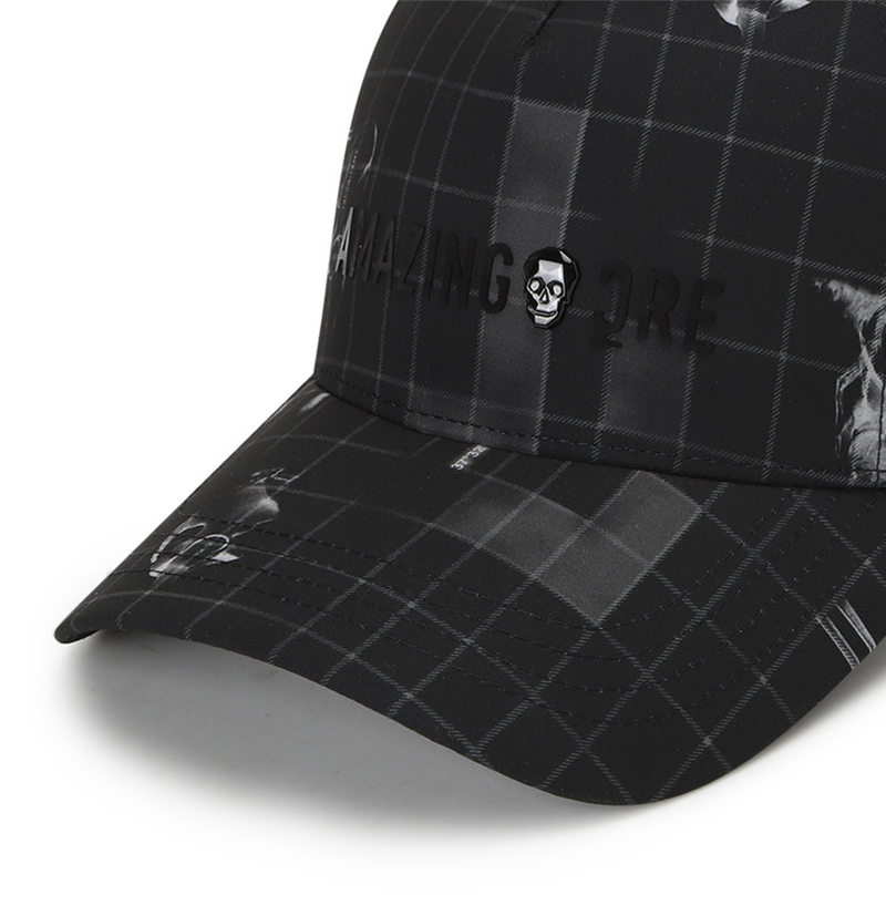 Amazing Cre Unisex 5 Stripe Mesh Cap - Black