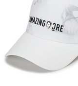 Amazing Cre Unisex 5 Stripe Mesh Cap - White