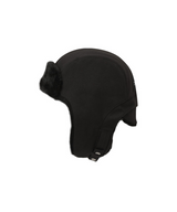 Amazing Cre Unisex Fur Trapper Cap - Black