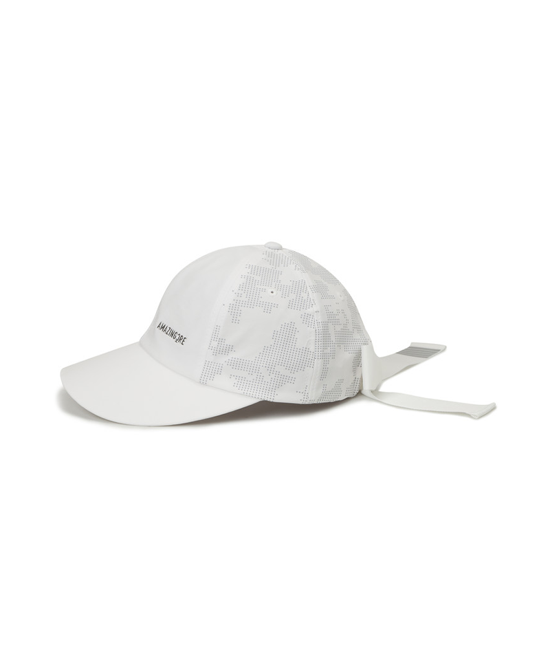 Amazing Cre Pixel Camouflage Ribbon Cap - White