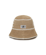 Amazing Cre Logo Cotton Knitted Hat - Light Beige