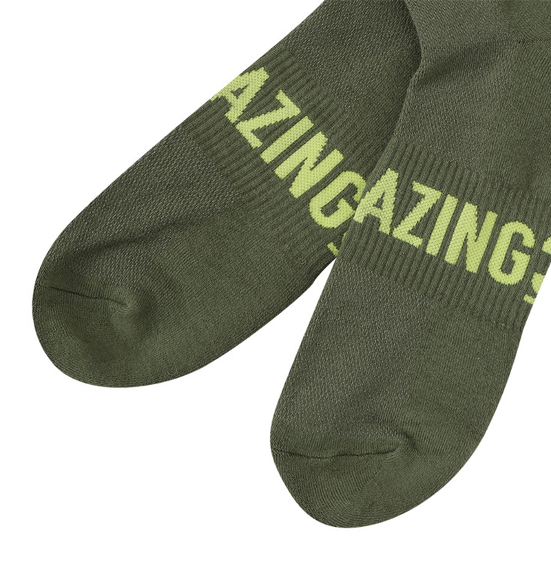 Amazing Cre Logo Point Sneakers Socks - Khaki