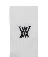 Men's Logo Socks - White