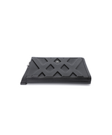 Uni Logo Intaglio Clutch - Black