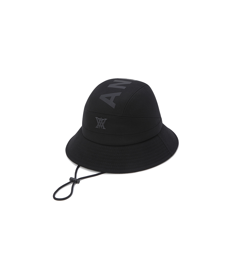 Unisex Top Logo Bucket Hat - Black
