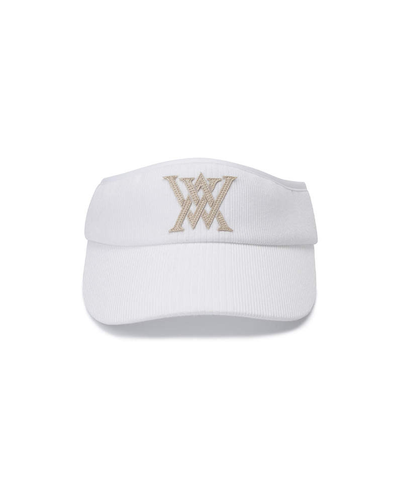 Women's Knit Visor - White