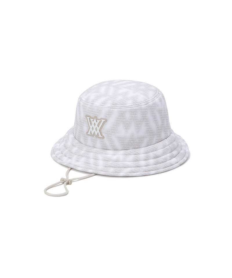 Women's Logo Pattern Hat - Beige