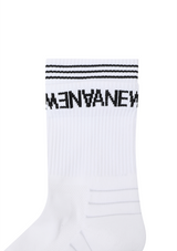 Men's Essential Middle Socks - White