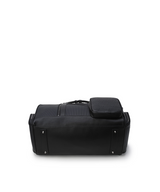 Unisex Fabric Mix Boston Bag - Black