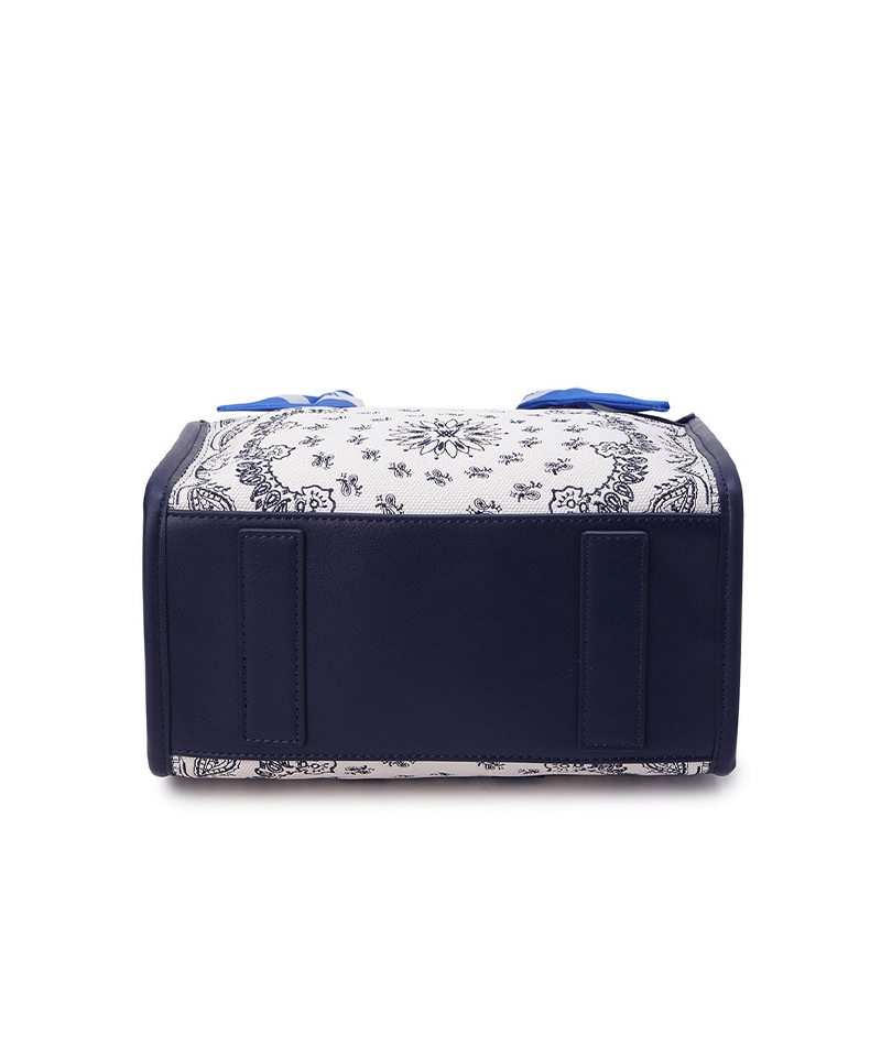 Paisley Tote Bag - Navy