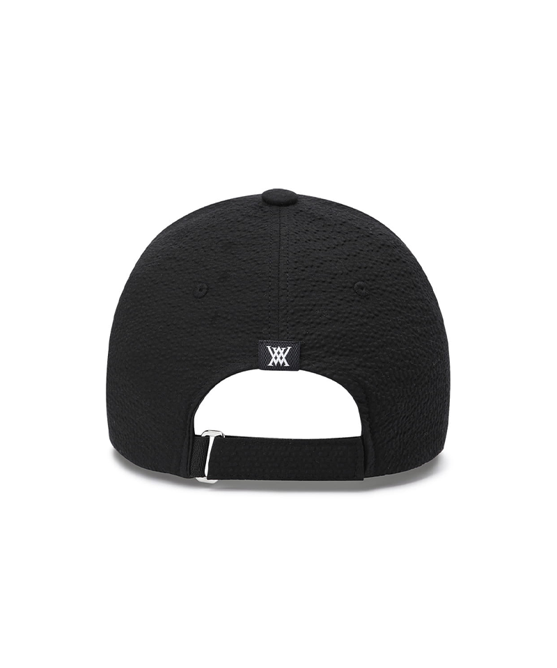 Uni Seersucker Cap - Black