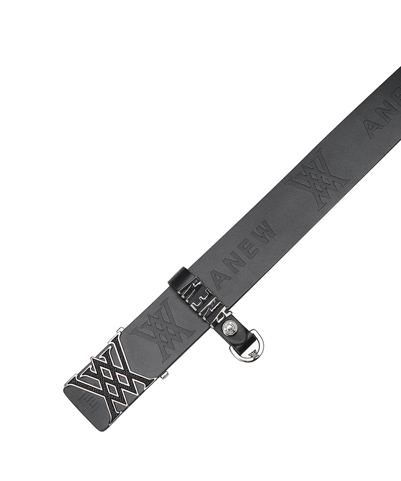 Women's Logo Ring Belt - Black