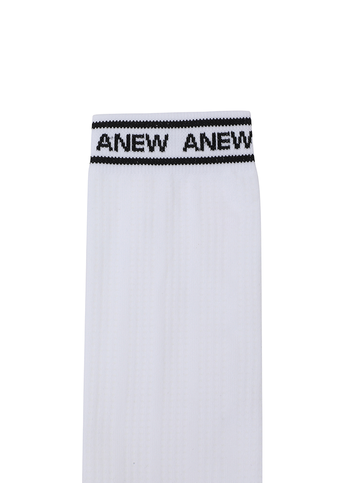 Women's Aqua Mesh Knee Socks - White