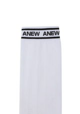 Women's Aqua Mesh Knee Socks - White