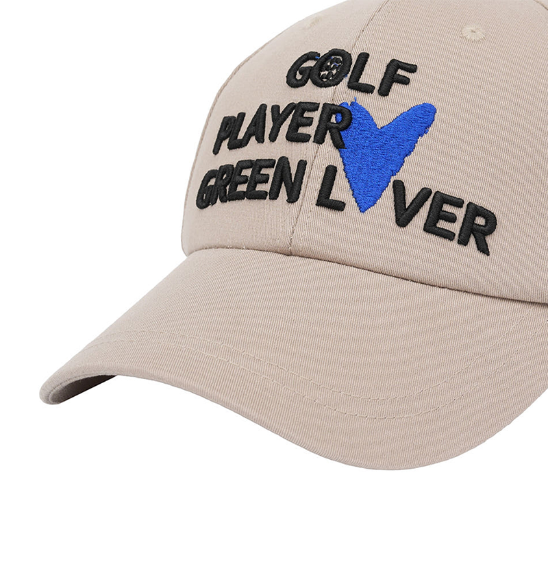 Castelbajac Men's Slogan Embroidery Point Ball Cap - Beige