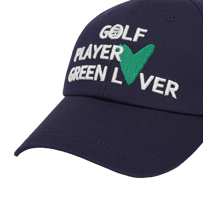 Castelbajac Men's Slogan Embroidery Point Ball Cap - Navy