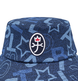 Castelbajac Women's Denim Logo Point Bucket Hat - Navy