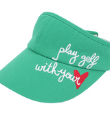 Castelbajac Women's Slogan Ribbon Sun Cap - Green