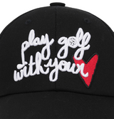 Castelbajac Women's Embroidered Point Ball Cap - Black