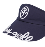 Castelbajac Women's Embroidered Ribbon Sun Cap - Navy