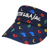 Castelbajac Women's Pixel Pattern Basic Sun Cap - Navy