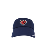 Castelbajac Women's Heart Pixel Summer Sun Cap - Navy