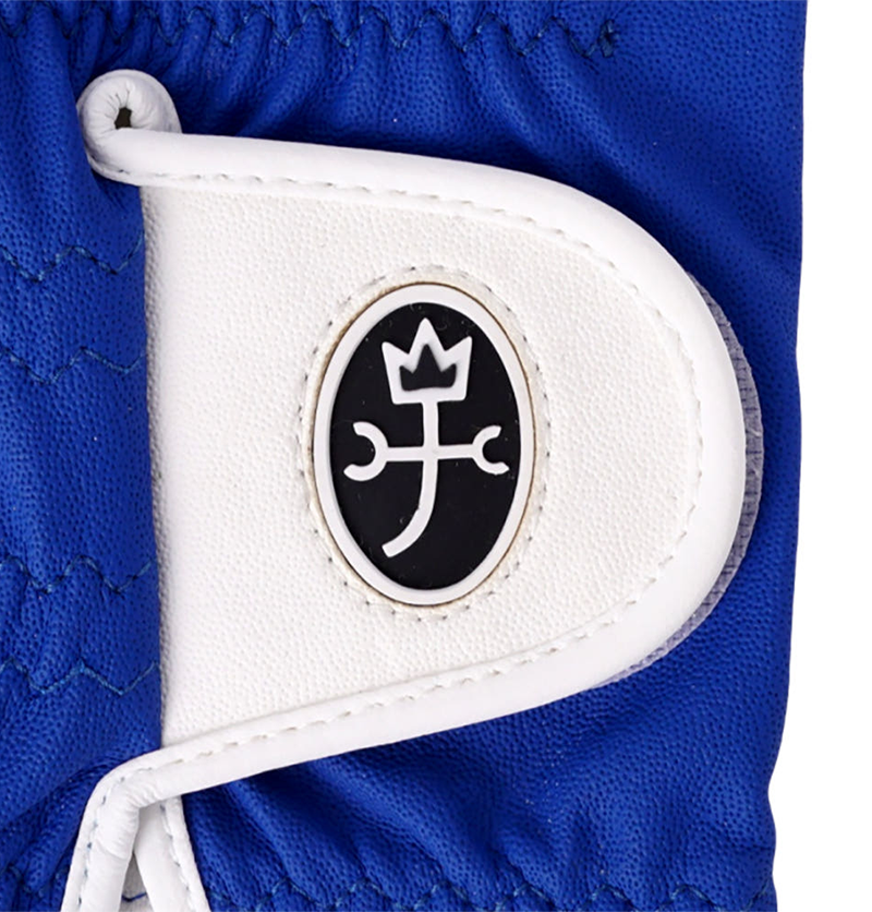 Castelbajac Men's Synthetic Leather Slogan Gloves - Blue