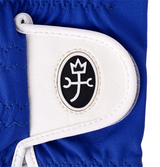 Castelbajac Men's Synthetic Leather Slogan Gloves - Blue