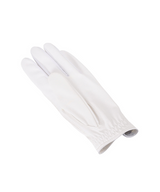Castelbajac Men's Synthetic Leather Slogan Gloves - White