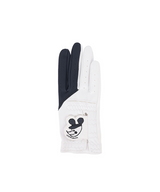 Castelbajac Women's Synthetic Leather Character Two-Handed Gloves - Black
