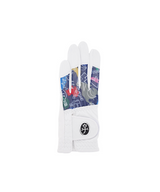 Castelbajac Women's Printed Perforated Gloves - Navy