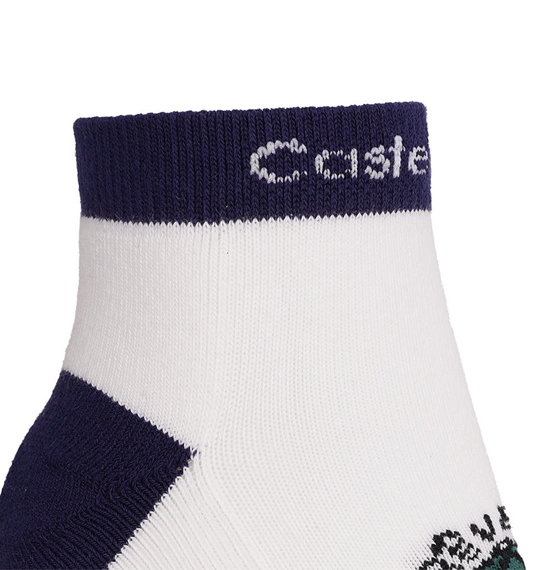 Castelbajac Men's Color Block Character Ankle Socks - Navy