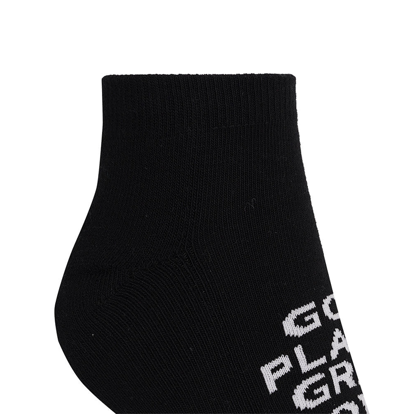 Castelbajac Men's Season Slogan Point Ankle Socks - Black