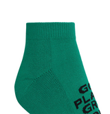 Castelbajac Men's Season Slogan Point Ankle Socks - Green